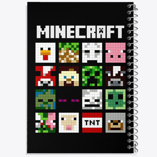 دفتر مشق 100 برگ خندالو طرح بازی ماینکرافت (Minecraft) کد 37006 - Image 1