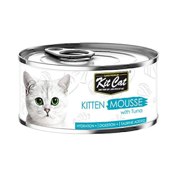 کنسرو غذای گربه کیت کت مدل Mousse طعم ماهی تن وزن 80 گرم - Image 1