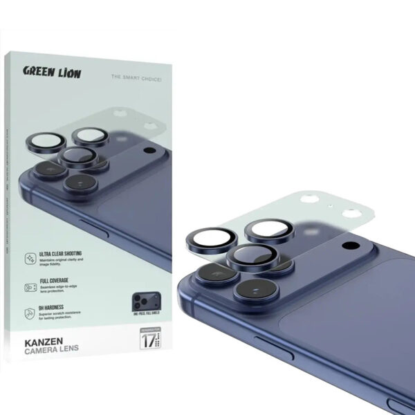محافظ لنز دوربین گرین لاین مدل Kanzen Clear مناسب برای گوشی موبایل اپل iPhone 17 Pro Max - Image 1