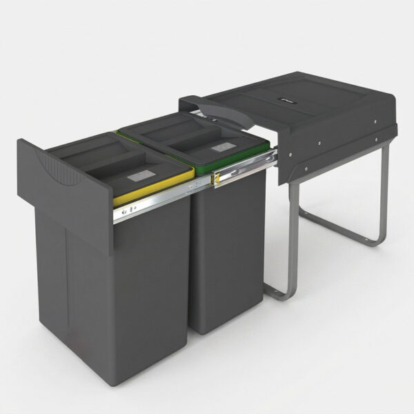 سطل زباله کابینتی پلاتین مدل 3653 گنجایش 40 لیتر - Image 1
