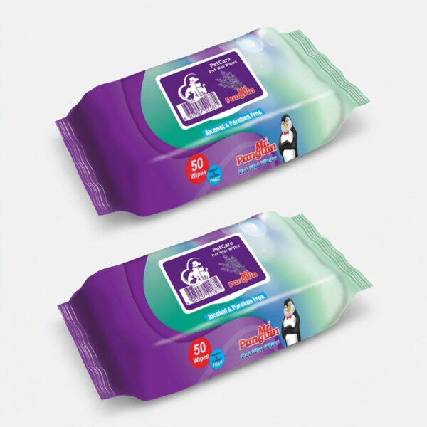 دستمال مرطوب حیوانات خانگی مدل 001 وزن 300 گرم بسته 2 عددی - Image 1