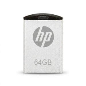 فلش مموری اچ‌پی مدل V222W ظرفیت 64 گیگابایت با بدنه فلزی مقاوم در برابر اثرانگشت و لک، مناسب انتقال فایل‌های حجیم و سازگار با ویندوز 7 تا 8.1