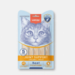 تشویقی گربه ونپی مدل Joint Support طعم مرغ و گوشت بسته 5 عددی وزن 70 گرم