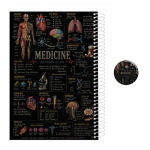 دفتر مشق 200 برگ سیمی مدل پزشکی کد 2 medicine به همراه پیکسل مجموعه 2 عددی