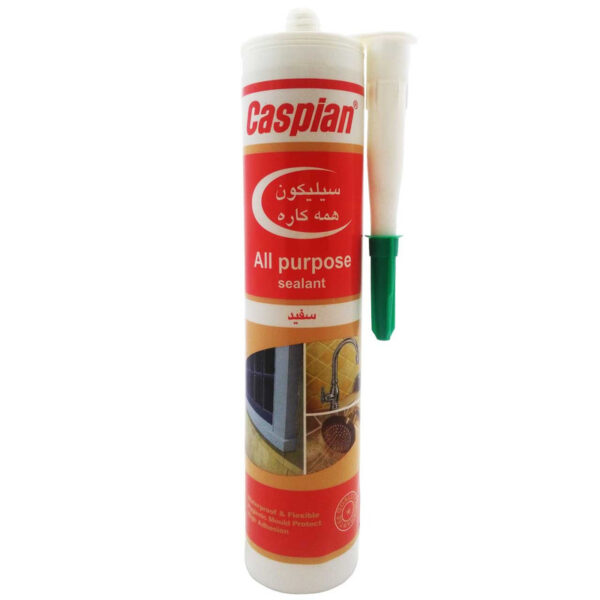چسب سیلیکون آکواریوم کاسپین مدل سفید حجم 300 میلی لیتر - Image 1