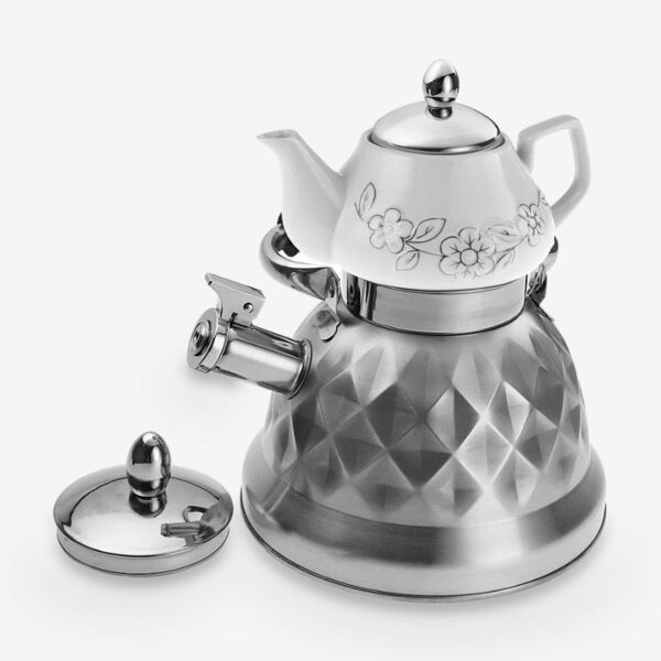 ست کتری و قوری مدل 4036 گنجایش کتری 3 لیتر گنجایش قوری 0.75 لیتر - Image 1