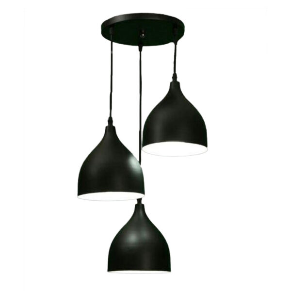 لوستر رایکا 3 شعله مدل شیپوری کوتاه کد ROS760 - Image 1