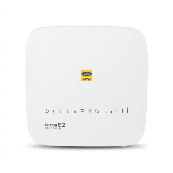 مودم 4G ایرانسل مدل FD-i40 E2 با سرعت انتقال داده تا 150 مگابیت بر ثانیه، پشتیبانی از 32 کاربر همزمان، 4 پورت LAN، کلید WPS برای اتصال سریع و امن و قابلیت اتصال بی‌سیم و باسیم به اینترنت - Image 1