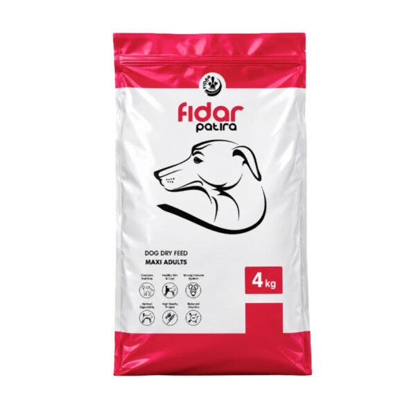 غذای خشک سگ بالغ فیدار پاتیرا مدل Maxi Adult وزن 4 کیلوگرم - Image 1
