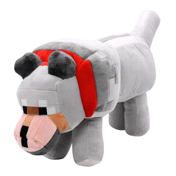 عروسک طرح شخصیت گرگ ماینکرافت مدل Minecraft Wolf کد MYC01 طول 32 سانتی‌متر - Image 1