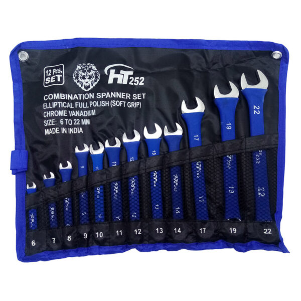آچار یکسر تخت و یکسر رینگی اچ تی مدل SD120 مجموعه 12 عددی - Image 1