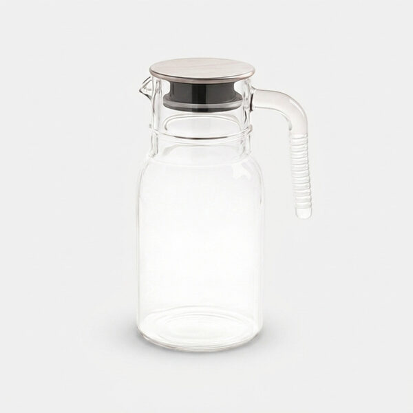 پارچ لیمون مدل شیشه ای درب استیل کد H2349 - Image 1