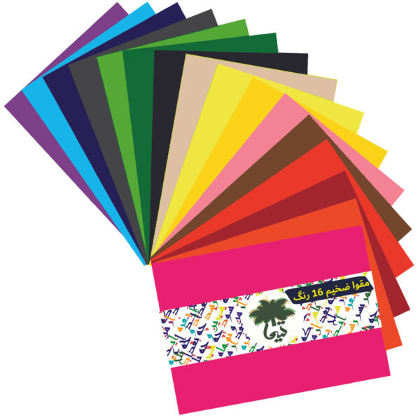 مقوا رنگی تیما کد ity سایز 21x30 سانتی متر بسته 16 عددی - Image 1