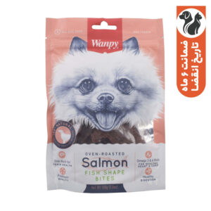 تشویقی ونپی مدل Salmon Fish Shape Bites با طعم ماهی سالمون وزن 100 گرم