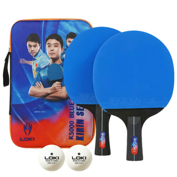راکت پینگ‌پنگ سرعتی 5 لایه لوکی مدل K5000 به همراه توپ بسته 2 عددی - Image 1