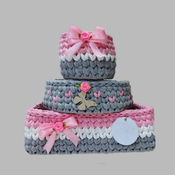 ست سبد وسایل کودک  مدل New born مجموعه 3 عددی - Image 1