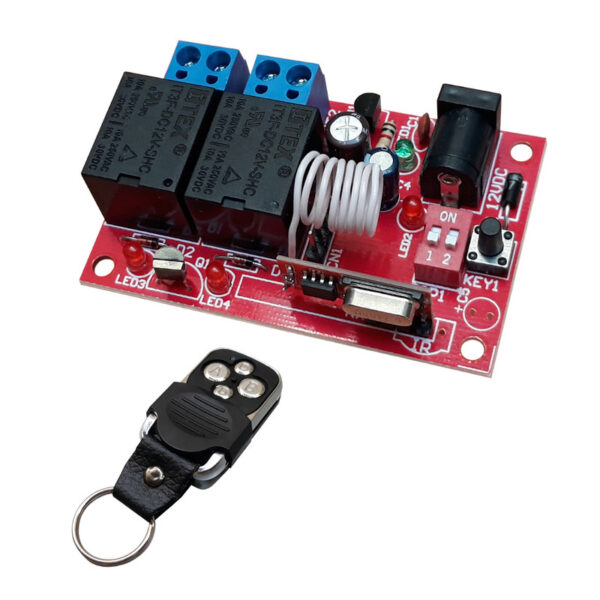 برد و ریموت کنترل دو کانال مدل 433MHZ - Image 1