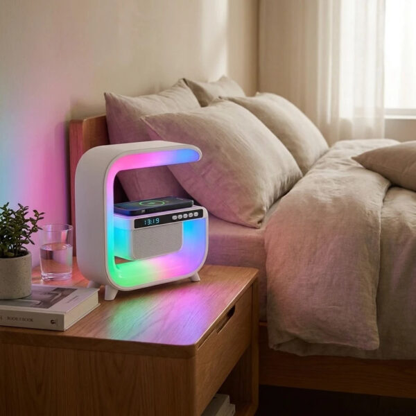 چراغ خواب مدل XM-G3 طرح اسپیکر دار - Image 1