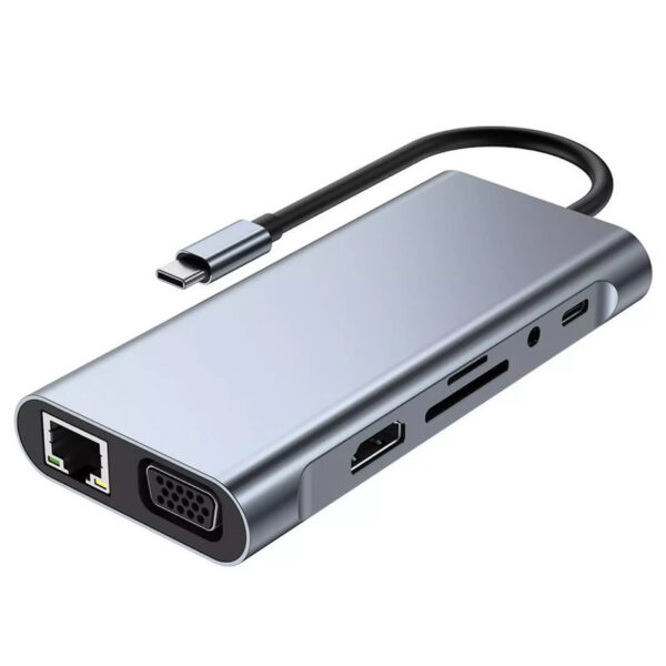 هاب 11 پورت USB-C مدل SUPPORT 4K - Image 1
