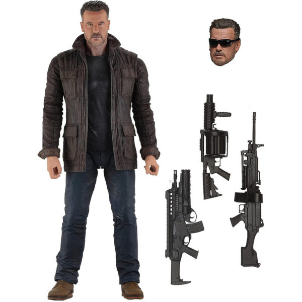 اکشن فیگور نکا مدل ترمبناتور آرنولد شوآرتزنگر T-800 Terminator Dark Fate Ultimate مجموعه 5 عددی - Image 1