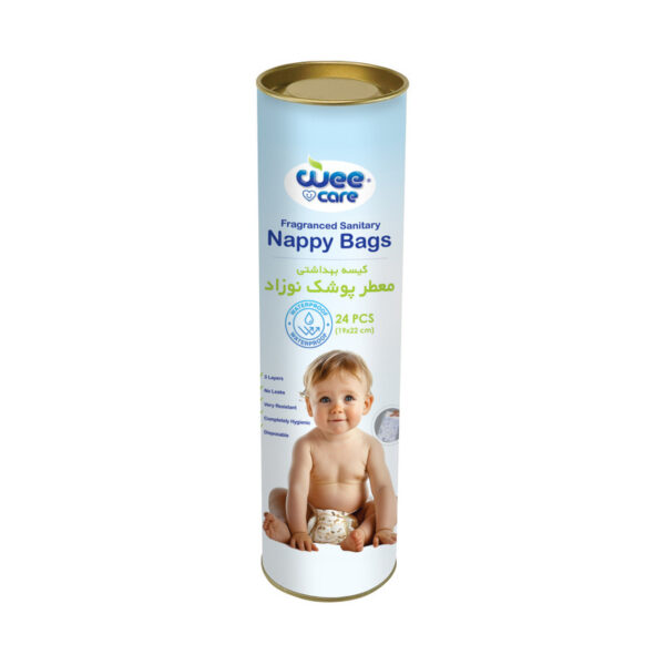 کیسه بهداشتی پوشک وی کر مدل Nappy Bags بسته 24 عددی - Image 1