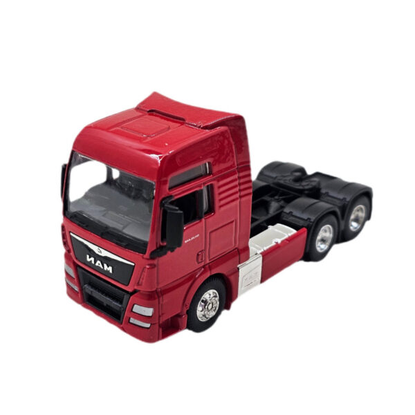 ماشین بازی تریلی کشنده فلزی ناب سل مدل MAN TGX XXL عقب‌کش مقیاس 1:64 - Image 1