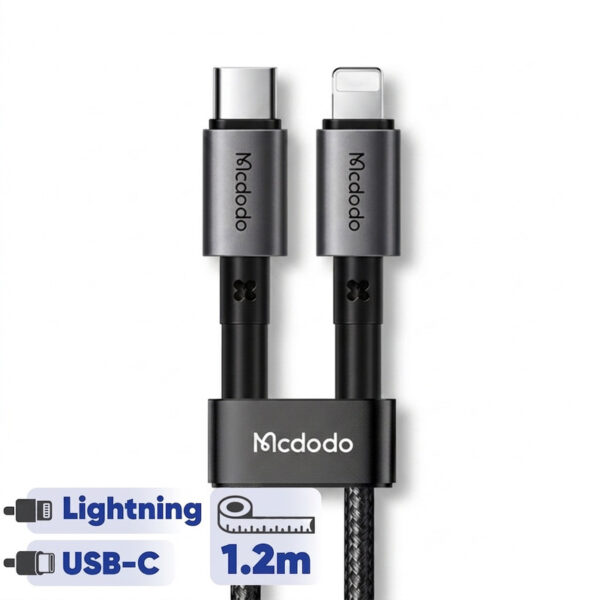 کابل تبدیل لایتنینگ به USB-C مک دودو مدل CA-2850 طول 1.2 متر - Image 1
