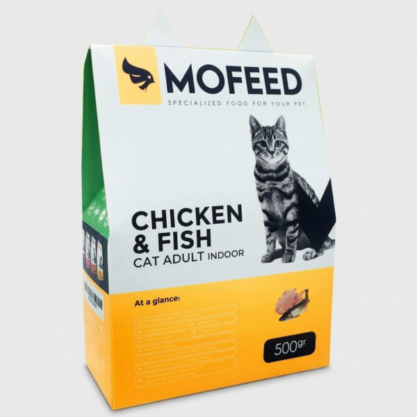 غذای خشک گربه مفید مدل Poultry&Fish وزن 500 گرم - Image 1