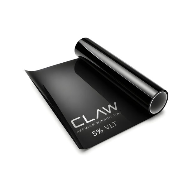 برچسب دودی شیشه خودرو کلاو مدل ضد خش 5 درصد آنتی یووی دو لایه کد claw-iiim-05 رول 4 متری - Image 1