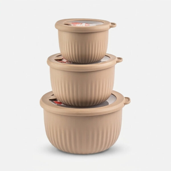 کاسه لیمون مدل درب دار  کد HS2223 مجموعه 3 عددی - Image 1