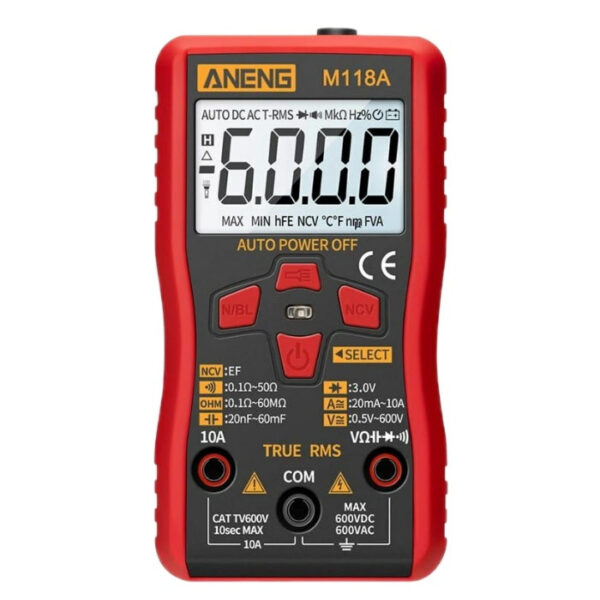 مینی مولتی متر دیجیتال ANENG مدل M118A - Image 1