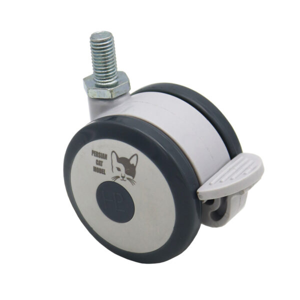 چرخ گردان ترمزدار مدل پرشین کت کد YPT-2GHOLO-PICHI-75MM - Image 1