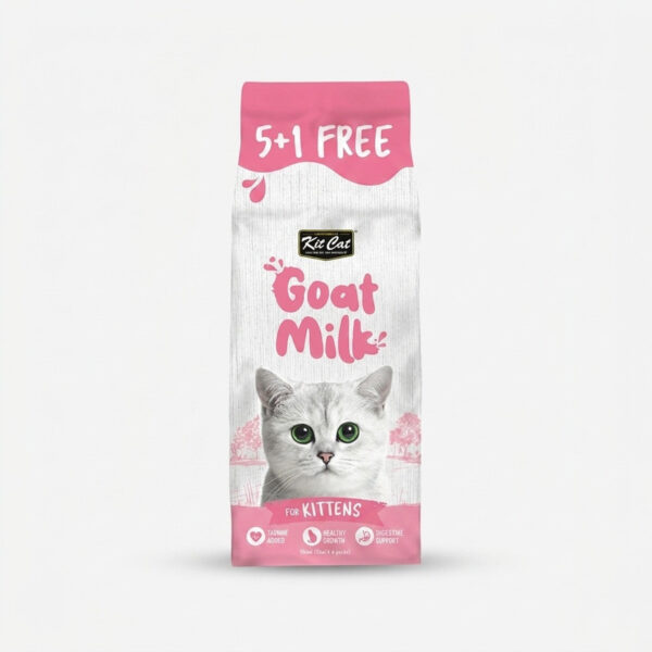 شیر بچه گربه کیت کت مدل Kitten Goat Milk طعم شیر بز بسته 6 عددی - Image 1