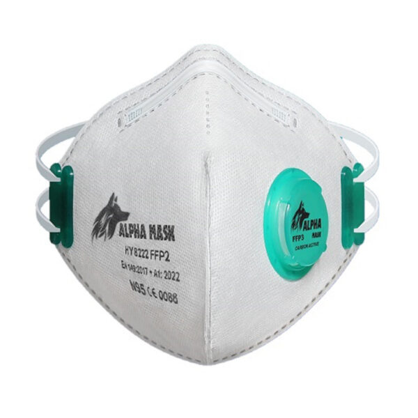 ماسک تنفسی آلفا ماسک مدل فیلتر دار کد N95 بسته 12 عددی - Image 1