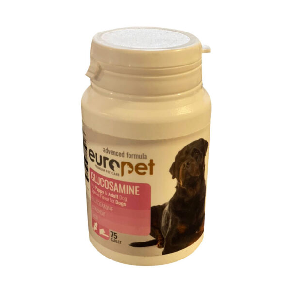 قرص مفاصل سگ یوروپت مدل Glucosamine بسته 75 عددی - Image 1