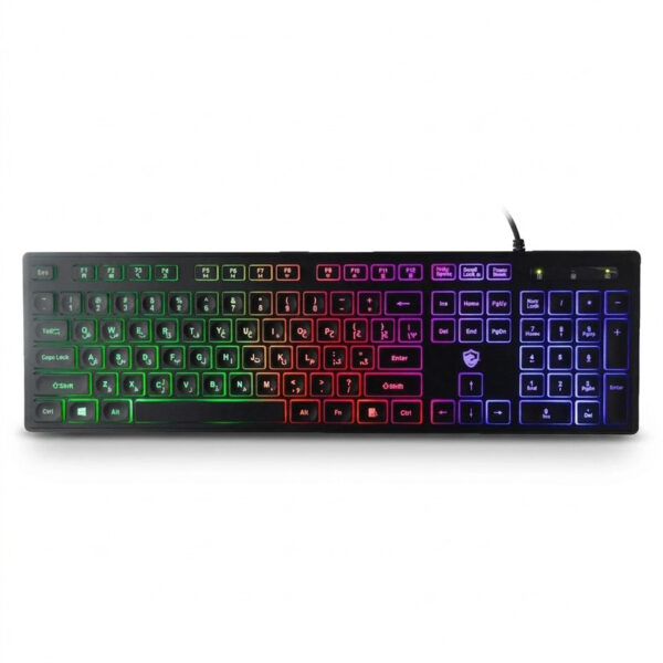 کیبورد گیمینگ بیاند مدل BGK-2010 سوئیچ ممبران، Full-Size، نورپردازی RGB - Image 1