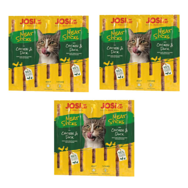 تشویقی گربه جوسرا مدل Meat Sticks Pack با طعم مرغ و اردک بسته 3 عددی - Image 1