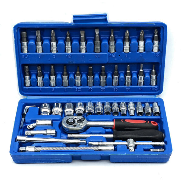 جعبه بکس باس مدل BLUE BOXE-46-LIFE-STYLE مجموعه 46 عددی - Image 1