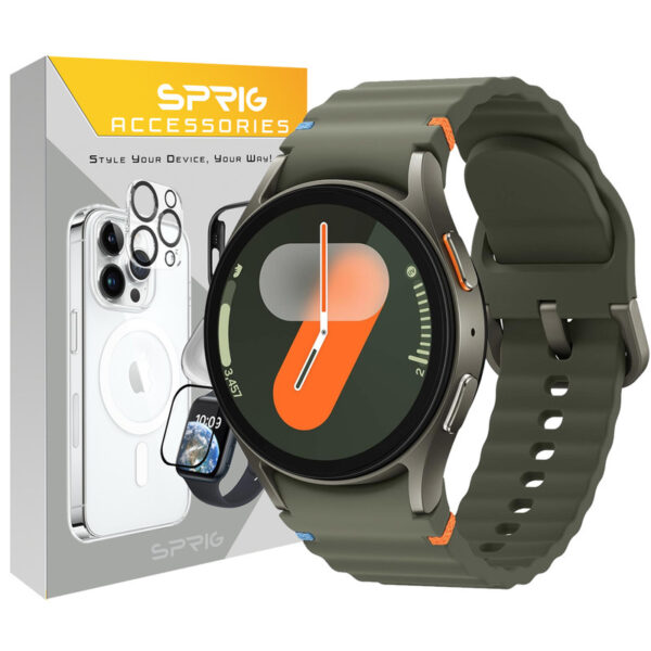 بند اسپریگ مدل Silic NewV مناسب برای ساعت هوشمند سامسونگ Galaxy Watch 4/5/6/7/FE size 40/43/44/46/47mm - Image 1