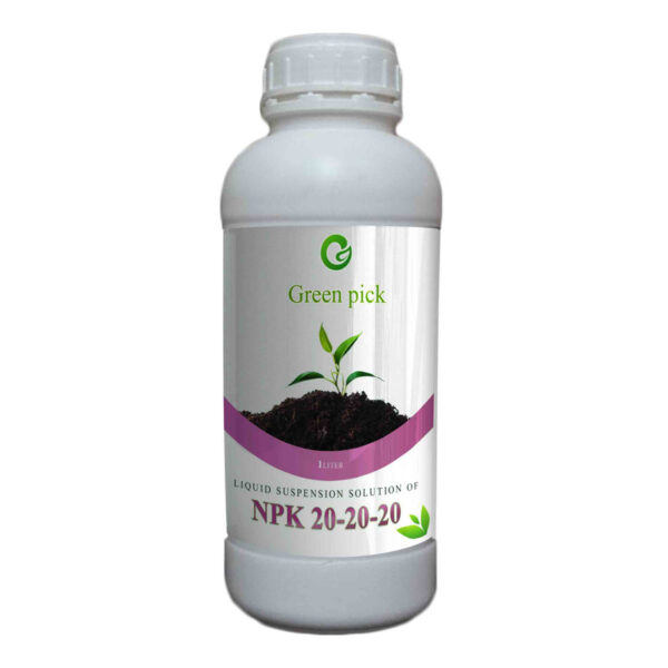 محلول مایع کود سه بیست گرین پیک مدل NPK 20 20 20 یک لیتر - Image 1