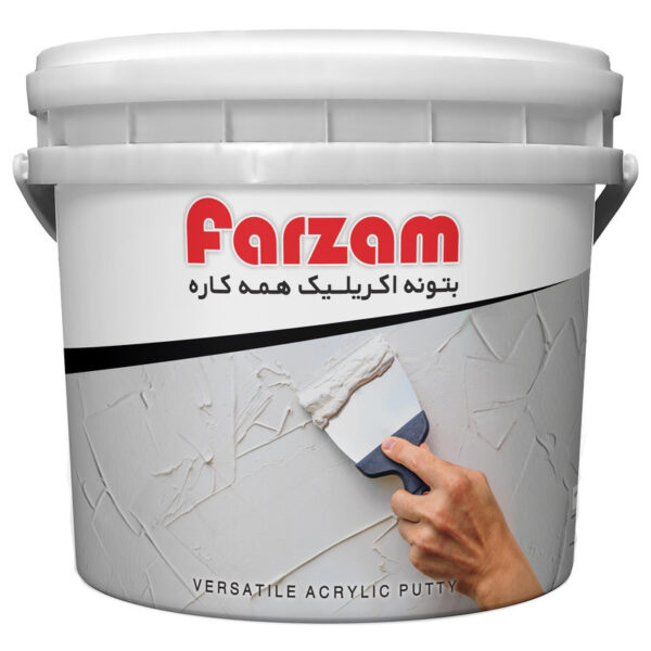 بتونه آکریلیک همه کاره فرزام کد 560 وزن 5 کیلوگرم - Image 1