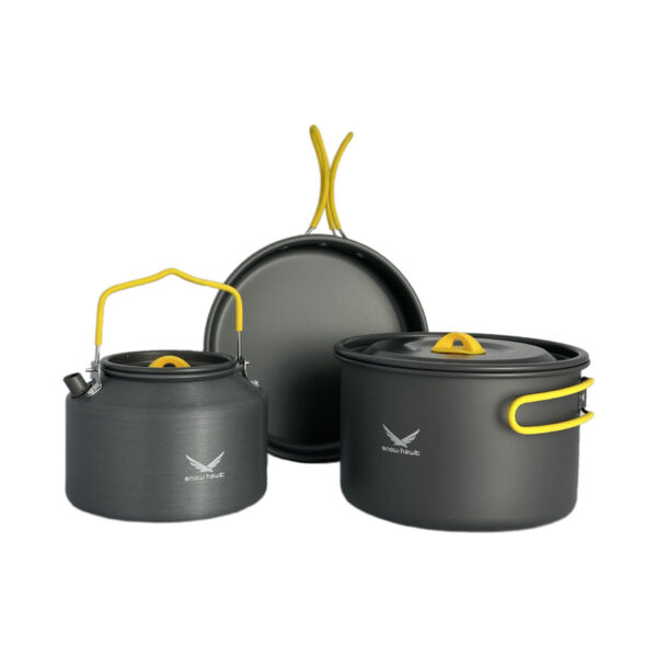 مجموعه ظروف 3 نفره کمپینگ اسنوهاوک مدل SN-T111 - Image 1