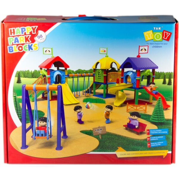 بازی آموزشی 98 تکه تک توی مدل Happy Park Blocks - Image 1