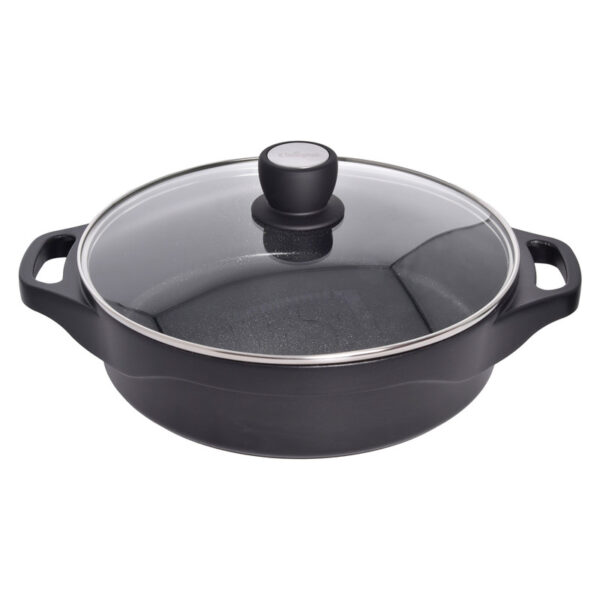تابه گرانیت یونیک طرح هلیوس کد 8932 سایز 28 به همراه دستگیره - Image 1