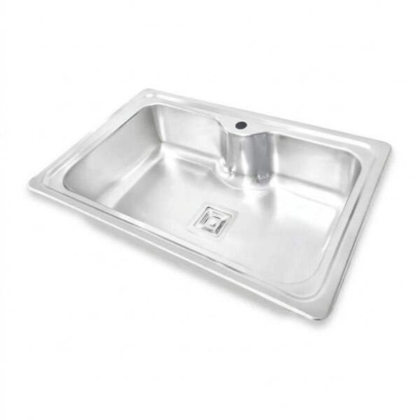 سینک ظرفشویی استیل توکار یک لگنه نگین الماس مدل SA54 - Image 1