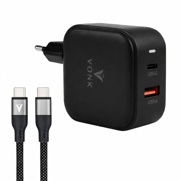 شارژر دیواری 45 وات وونک مدل PD‑45W به همراه کابل دو متری USB-C - Image 1