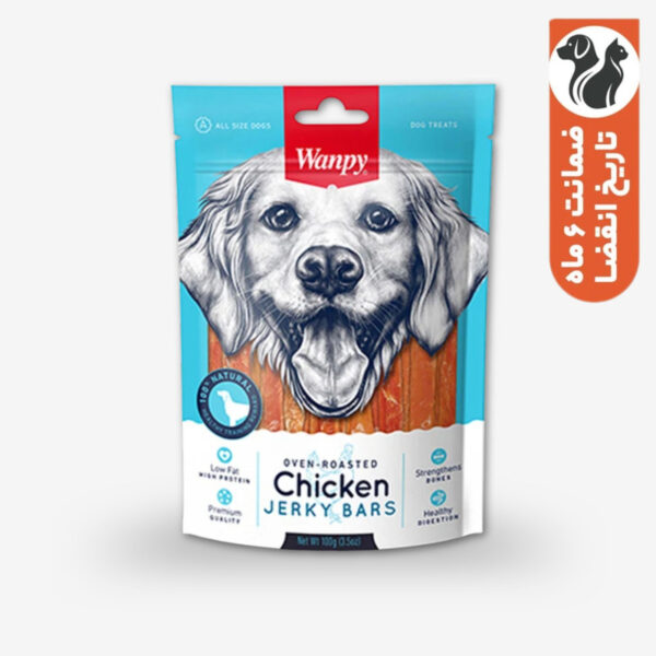 تشویقی سگ ونپی مدل Chicken Jerky Bars با طعم مرغ وزن 100 گرم - Image 1