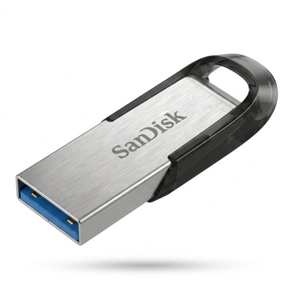 فلش مموری سن دیسک Ultra Flair CZ73 ظرفیت 64 گیگابایت با رابط USB 3.0 و بدنه فلزی مقاوم، سرعت انتقال 150 مگابایت بر ثانیه و سازگار با انواع سیستم‌عامل‌ها و دستگاه‌ها - Image 1