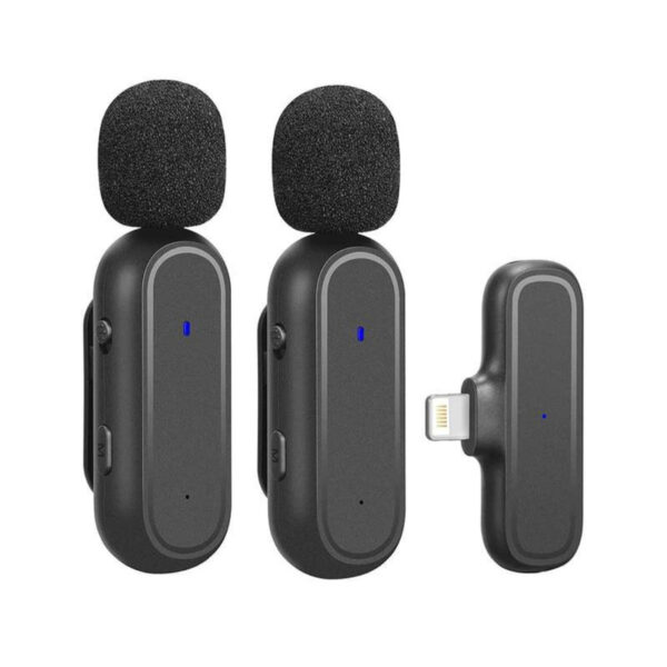 میکروفن یقه ای بی سیم مدل K61 dual Lightning - Image 1