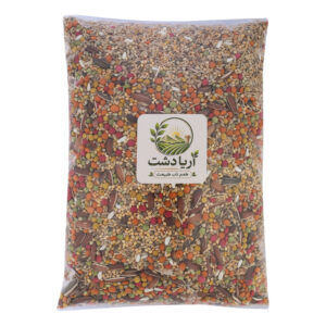 غذای عروس هلندی و طوطی برزیلی آریا دشت مدل 001 وزن 900 گرم
